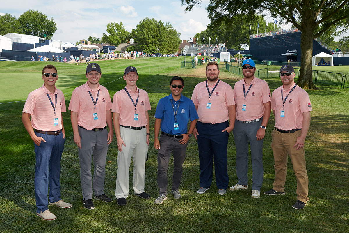 Maryville students interning at the PGA Championships