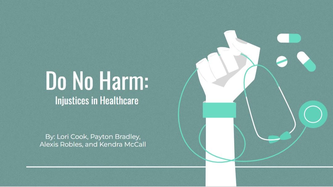 Gender Inequality: Do No Harm: Disparities in Healthcare poster