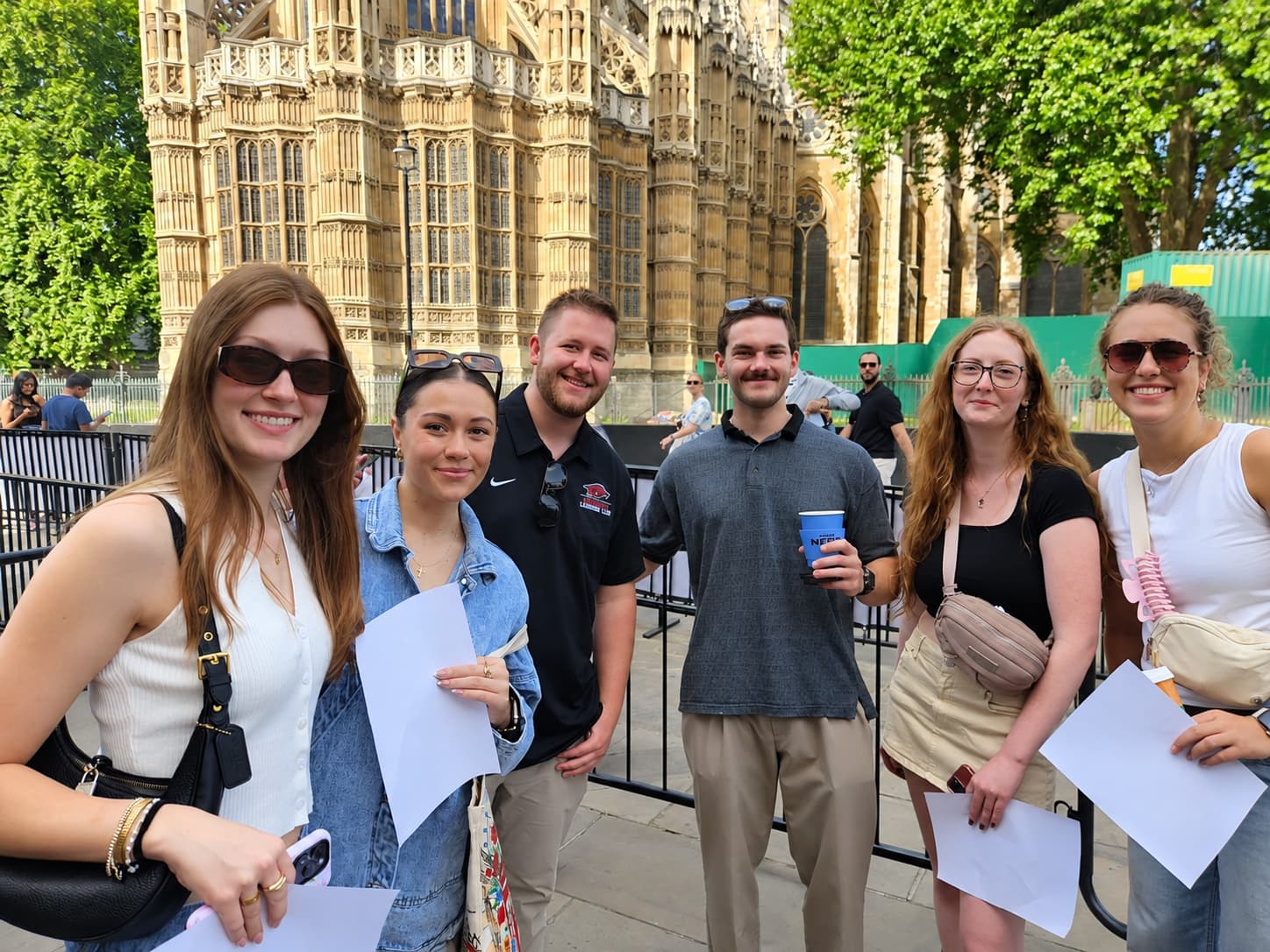 Maryville students in London.