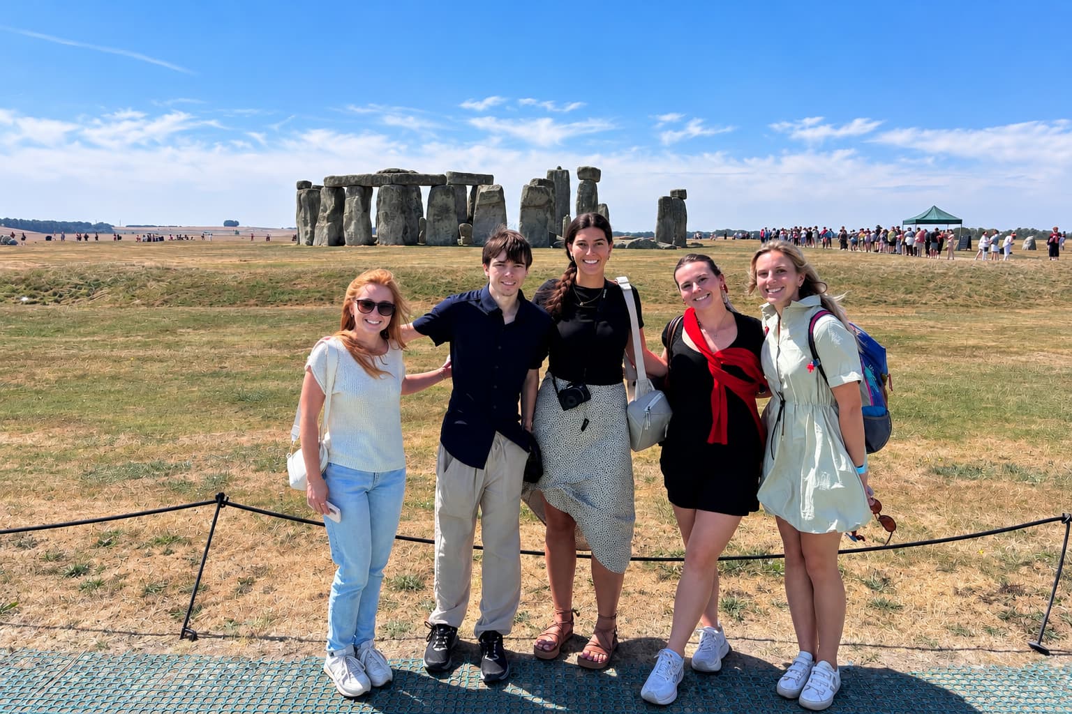 Maryville students on the Oxford program.