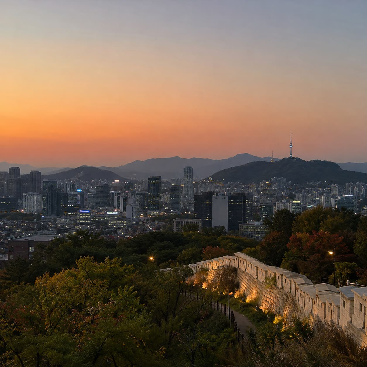 Maryville students in Seoul.