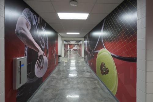 Maryville University's Athletic Complex hallway art (second pic)