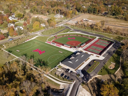 Maryville University's Athletic Complex aerial view