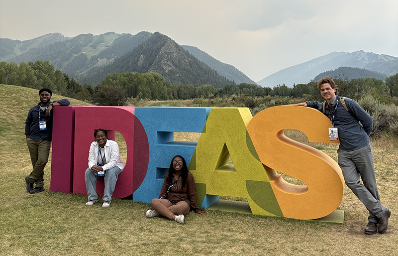 Aspen Ideas Festival attendees. Pictured: Student Leaders; Malik Taylor, Micaiah Johnson, E’Sabel Merriweather, and Mitchell McCoy